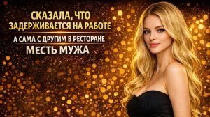 СКАЗАЛА ЧТО ЗАДЕРЖИТСЯ НА РАБОТЕ А САМА С ДРУГИМ В РЕСТОРАНЕ I МЕСТЬ МУЖА