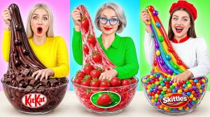Кулинарный Челлендж# Я против Бабушки # Забавные Трюки с Едой