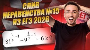 Слив 15 задания на ЕГЭ по профилю 2026 | Неравенства на ЕГЭ по профилю | Умскул