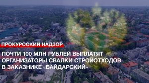 Почти 100 млн рублей выплатят организаторы свалки стройотходов в заказнике «Байдарский»