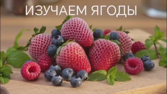 развивающее видео для самых маленьких. Изучаем ягоды. Развивашки для малышей. Обучающее видео