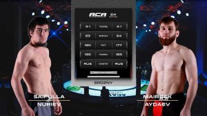 Сайфулла Нуриев vs. Майрбек Айдаев | Saifull Nuriev vs. Mairbek Aydaev | ACA YE 64