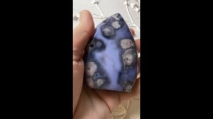 Агат сакура голубой свеча