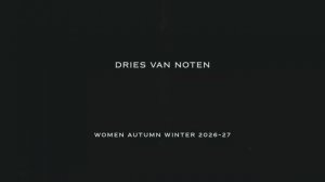 Показ женской коллекции Dries Van Noten осень-зима 2026-2027