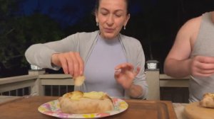 Аджарский хачапури в дровяной печи ASMR. Эгине