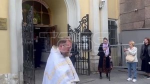 Прощание с телеведущим Владимиром Молчановым в Москве