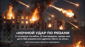 Ночной удар по Рязани трое погибших, дети среди пострадавших.