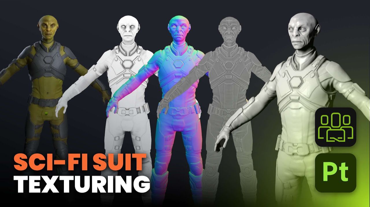 Текстурируем киберпанк-костюм в Substance 3D Painter и Character Creator 5 — полный пайплайн!