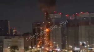 Враг ударил по флагу России нарисованный на высотках в Рязани ,подонки убили 4 человека и 15 раненых