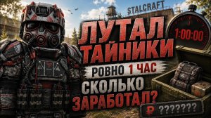 СКОЛЬКО МОЖНО ЗАРАБОТАТЬ С ТАЙНИКОВ РОВНО ЗА ЧАС В STALCRAFT X?