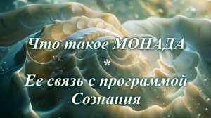 Что такое Монада и ее связь с программой Сознания