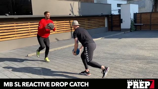 MB SL reactive drop catch | Медболл дроп-ловля на 1 ногу в баланс