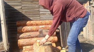 Нашёл идеальный вариант колоть дрова, хорошо подходит для тандыра и мангала.