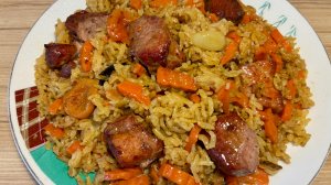 Неправильный,но вкусный плов из свинины в мультиварке