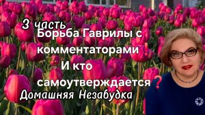 3 часть. Борьба Гаврилы с комментаторами. И кто САМОУТВЕРЖДАЕТСЯ❓️