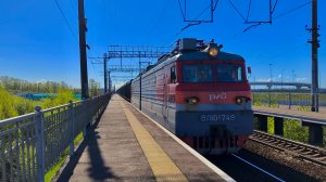 ВЛ10у-749 с грузовым поездом на перегоне Александровская - Предпортовая