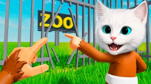 Я СТАЛ ОБЕЗЬЯНОЙ VR И ПОПАЛ В ЗООПАРК В РОБЛОКС! Я ДОЛЖЕН СБЕЖАТЬ! КОТЁНОК КРОНОС