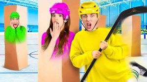 ЭКСТРЕМАЛЬНЫЕ ПРЯТКИ В КОРОБКАХ НА ЛЬДУ ЧЕЛЛЕНДЖ !