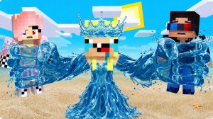 👑Я СТАЛА ВОДНОЙ КОРОЛЕВОЙ и ВОТ ЧТО НАЧАЛОСЬ в МАЙНКРАФТ! НУБИК