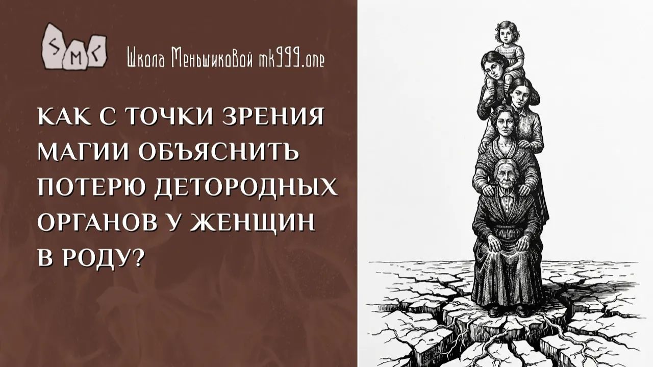 Как с точки зрения магии объяснить потерю детородных органов у женщин в роду?