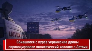 Сбившиеся с курса украинские дроны спровоцировали политический коллапс в Латвии