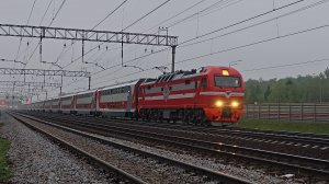 Самарский красавец ЭП2К-442 с поездом №214 Москва–Звезда/Сириус