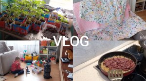 ДОМАШНИЙ ВЛОГ 🏠 ГОТОВЛЮ ПЕЧЁНКУ ✔️ ВЕСЬ ДЕНЬ С ВНУКАМИ