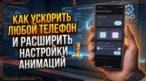 Как УСКОРИТЬ ЛЮБОЙ ТЕЛЕФОН и расширить НАСТРОЙКИ АНИМАЦИЙ