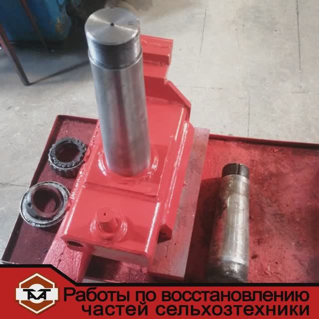 Замена оси поворотной плуга оборотного IBIS 3+1