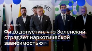 Фицо допустил, что Зеленский страдает наркотической зависимостью