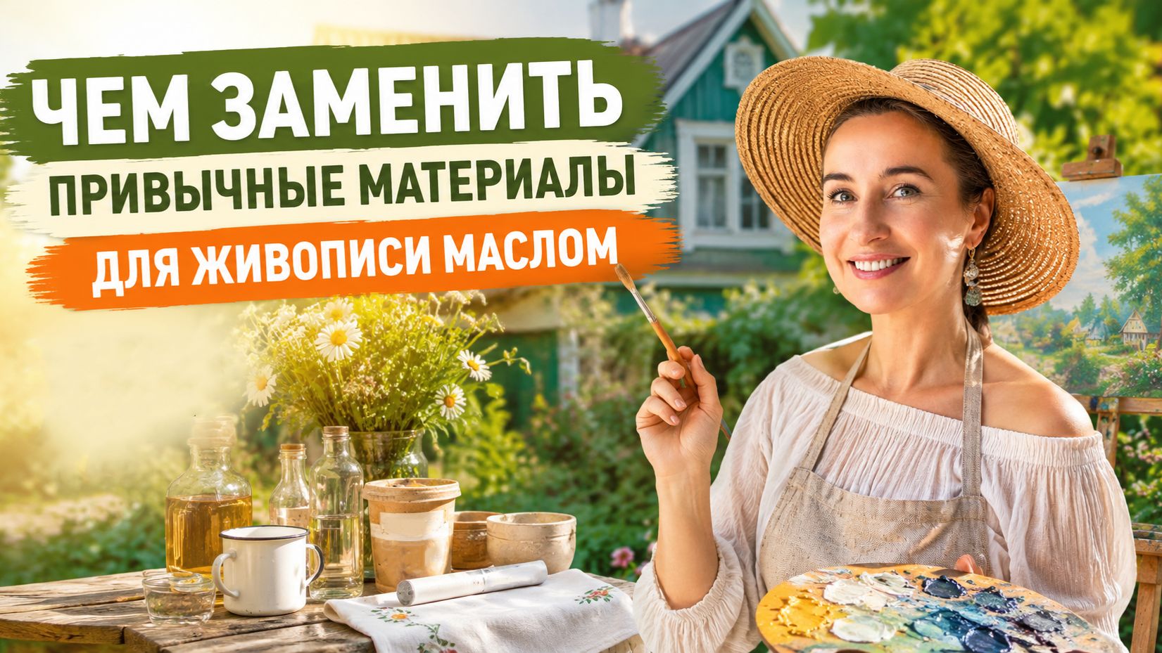 Чем заменить привычные материалы для живописи маслом