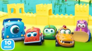 Развивающие мультики: машинки Мокас строят город из песка 🏰🚜