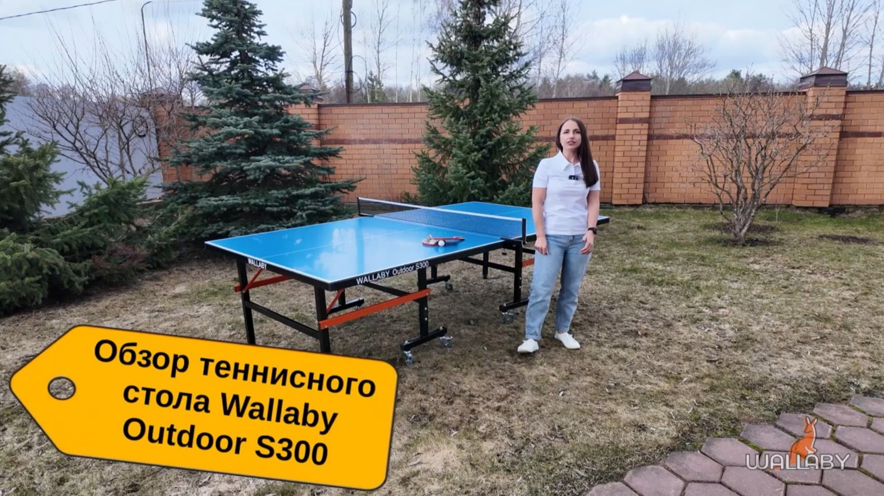 Теннисный стол всепогодный уличный Wallaby Outdoor S300 outdoor 6mm