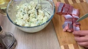 Это очень вкусно! Рыба на подушке из овощей. Обзор приготовления.