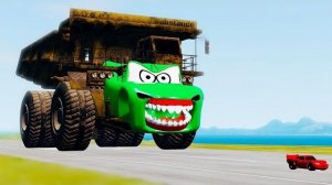КРУТОЙ ПОБЕГ ОТ ГРЯЗНОГО МОНСТР-ТРАКА ПРОТИВ СПАЙДЕР-КАРА В BEAMNG DRIVE