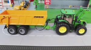 Экскаваторы и бетономешалки играют со слаймом 🚜 Строительная техника и фермерские машины для детей