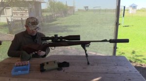 Стрельба с рук на 100 метров из карабина Baikal Лось 145 (308win)