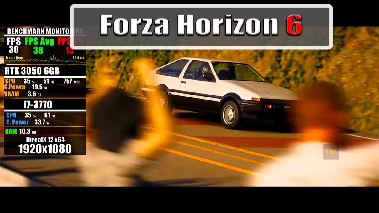 Forza Horizon 6 - RTX 5060 - GTX 1660 - GTX 1650 - GTX 1050 Ti i7 3770