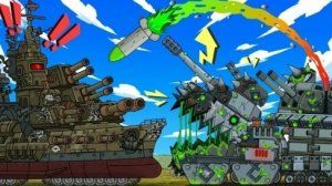 БИСМАРК vs КВ-54 | МОРСКОЙ против СУХОПУТНОГО МОНСТРА - Мультики про танки