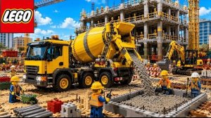 Я собрал ГИГАНТСКУЮ бетономешалку LEGO на строительной площадке! 🚧🔥 Lego Auto Tech