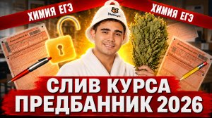 Слив 1 дня ПРЕДБАННИКА ЕГЭ по химии 2026 | Начало общей химии: задания 1, 2, 3, 4, 17, 18, 21, 22
