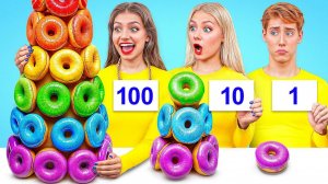 100 Слоев Еды Челлендж # Вкусные Кухонные Рецепты