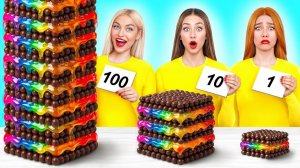 100 Слоев Еды Челлендж # Кухонные Лайфхаки и Рецепты