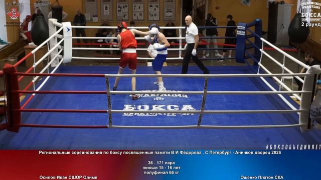 171 пф 66 кг Осипов Иван СШОР Олимп Ошенко Платон СКА