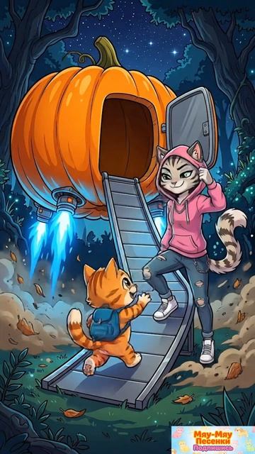 Котёнок Гав и Тыкво-корабль | Космическое приключение для малышей 🎃🚀