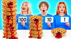 100 Слоев Еды Челлендж # Потрясающие Кулинарные Рецепты