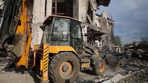 Последствия атаки БПЛА в Шахтерске