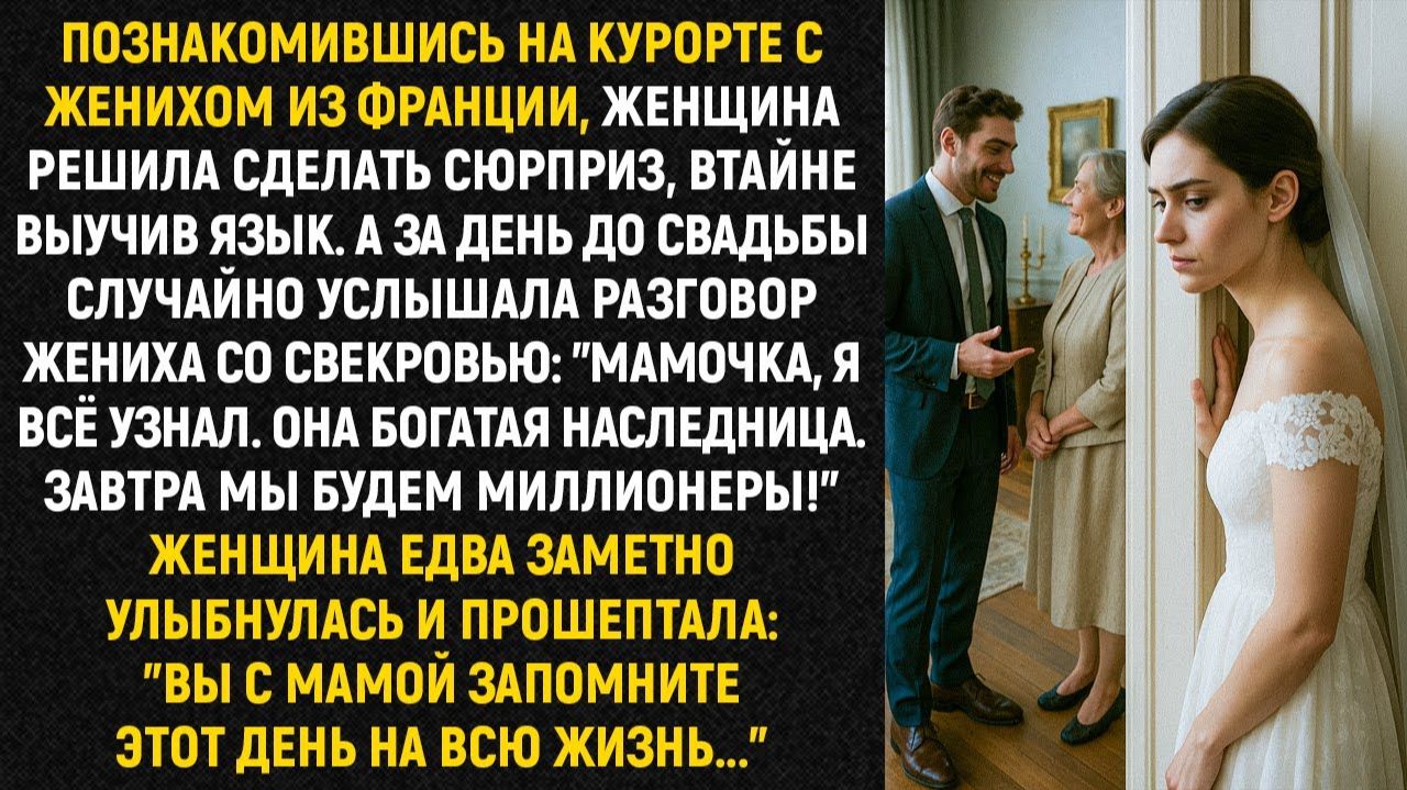 Познакомившись на курорте с женихом из Франции женщина решила сделать сюрприз втайне выучив язык