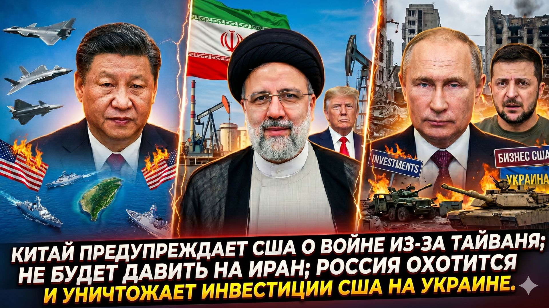 ⚡Меркурис | Китай: «Не трогайте Тайвань»,  Иран и Россия добивают Запад