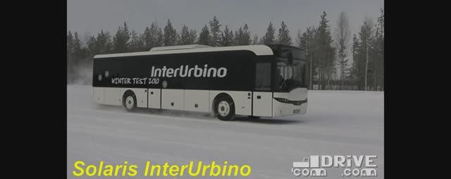Зимние тесты Solaris InterUrbino для любителей смотреть на автобусы